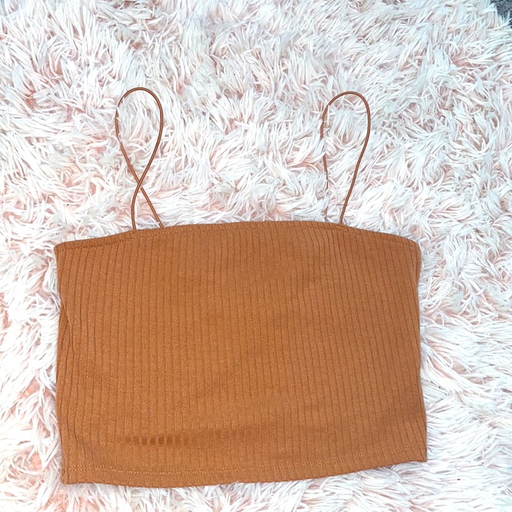 Rusty Brown Crop top tank!